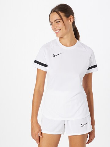 NIKE Sportshirt 'Academy 21' in Weiß: predná strana