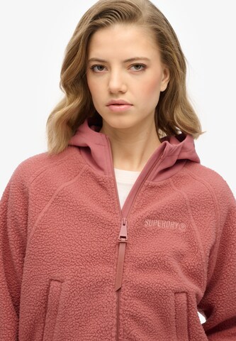 Superdry Fleecejacke in Pink