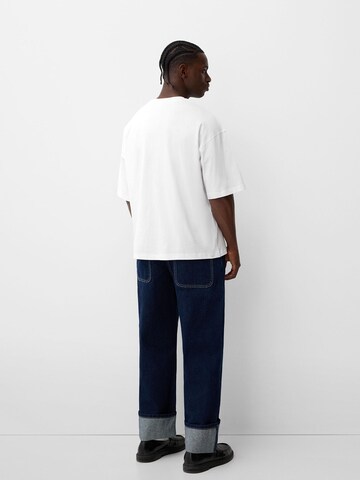 T-Shirt Bershka en blanc