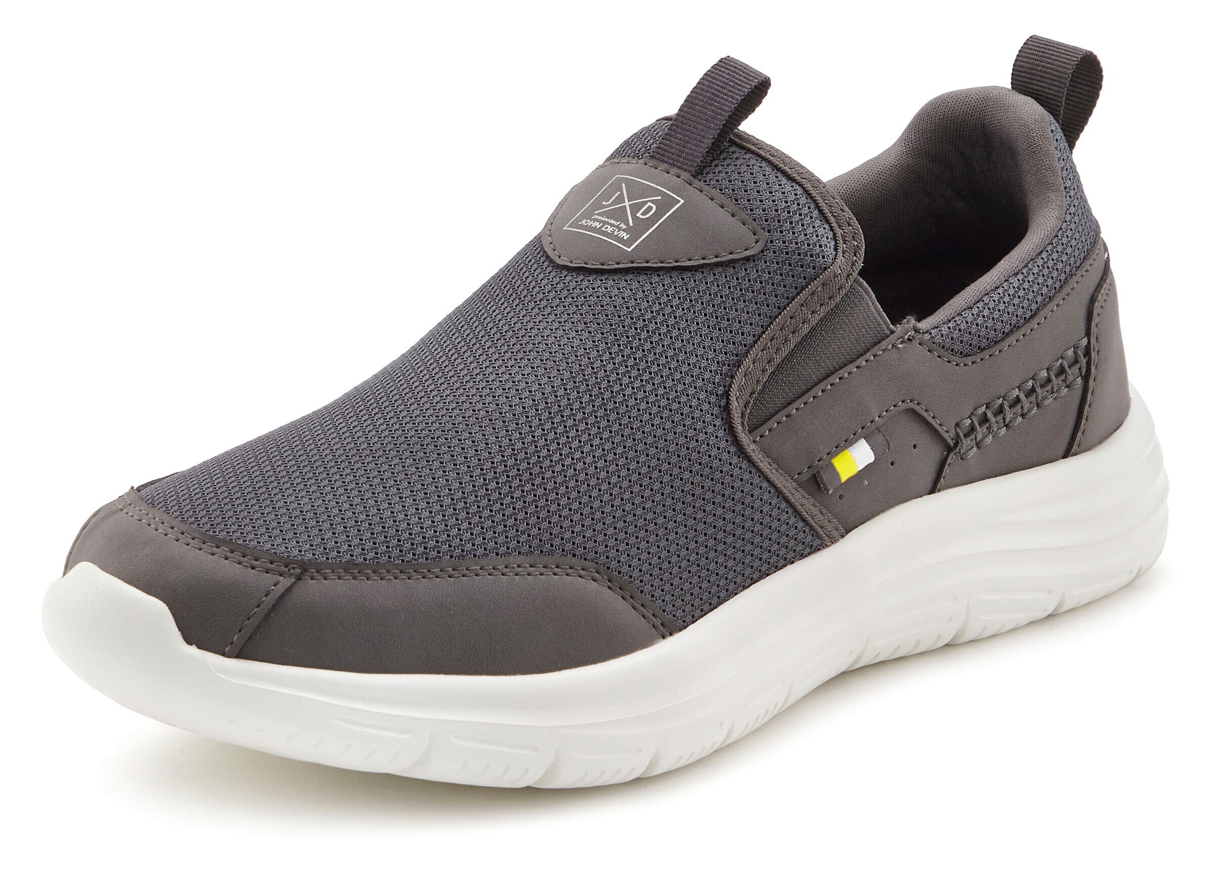 JOHN DEVIN Slip On in Grau: Vorderseite