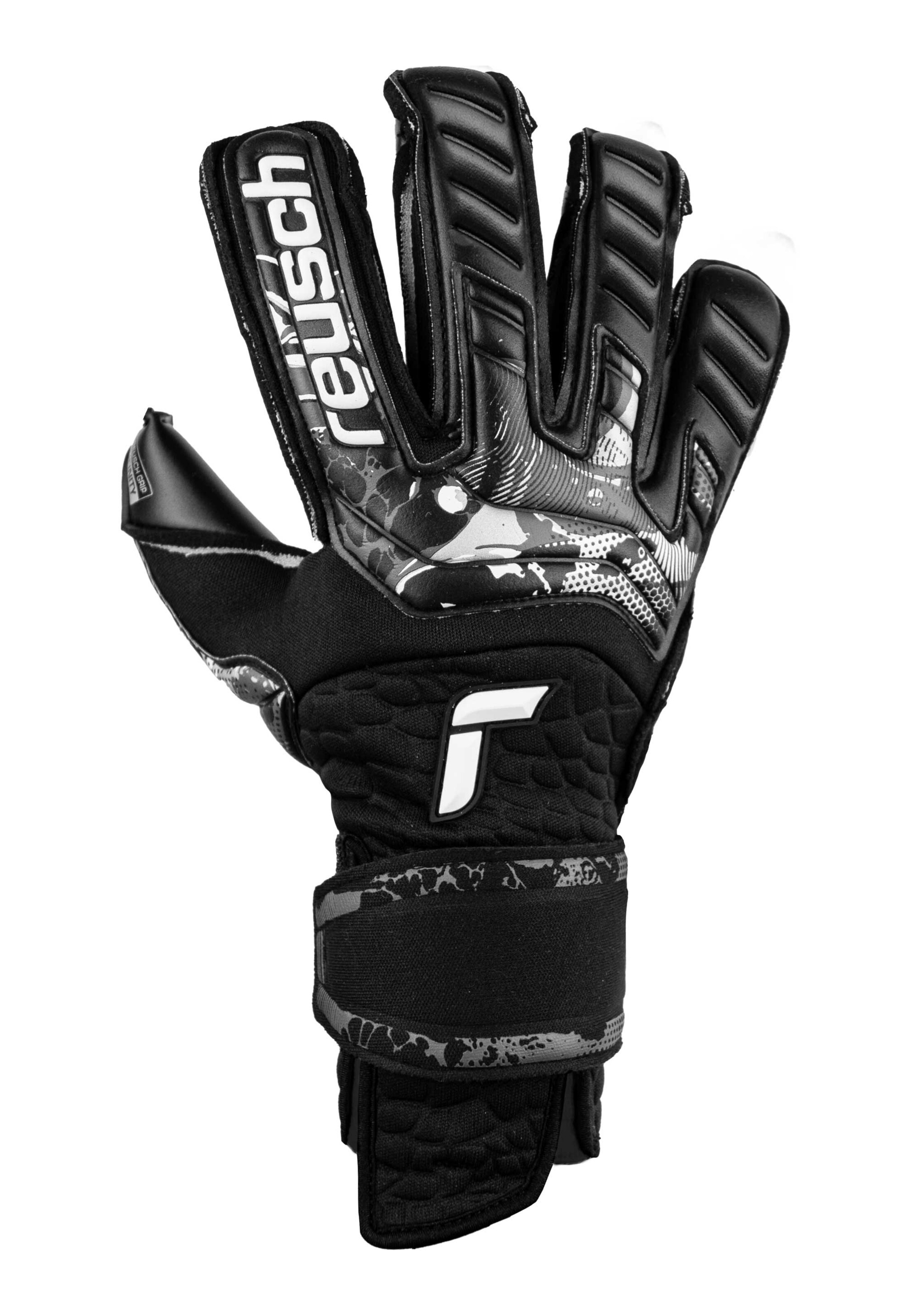 REUSCH Athletic Gloves in Black