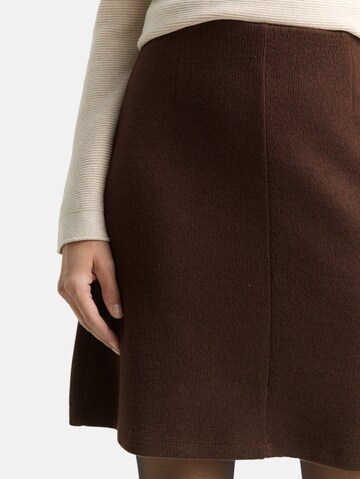 TOM TAILOR Skirt in Brown