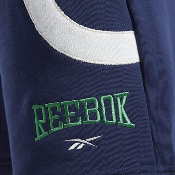 Reebok Normalny krój Spodnie w kolorze niebieski