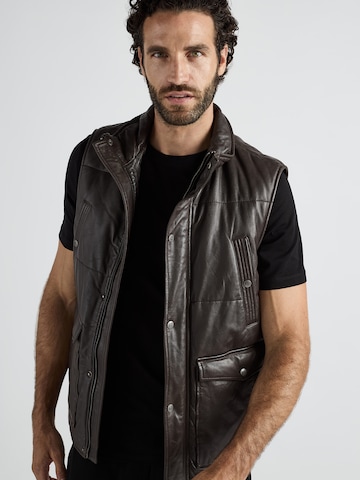 JCC Lederweste in Braun
