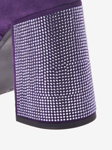 Baldinini Ankle Boots 'Heeled' in Purple