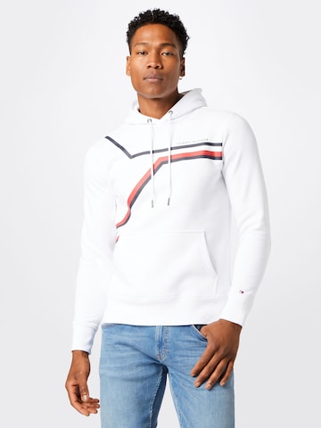 TOMMY HILFIGER Mikina – bílá: přední strana