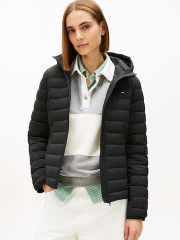 TOMMY HILFIGER Prehodna jakna | črna barva: sprednja stran