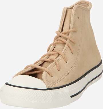 CONVERSE Hög sneaker 'Chuck Taylor All Star' i beige: framsida