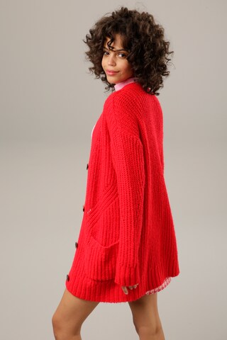 Aniston CASUAL Oversized Cardigan in Red