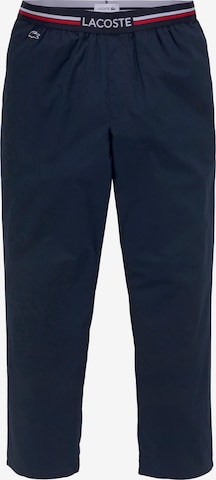 LACOSTE Pajama Pants in Blue: front