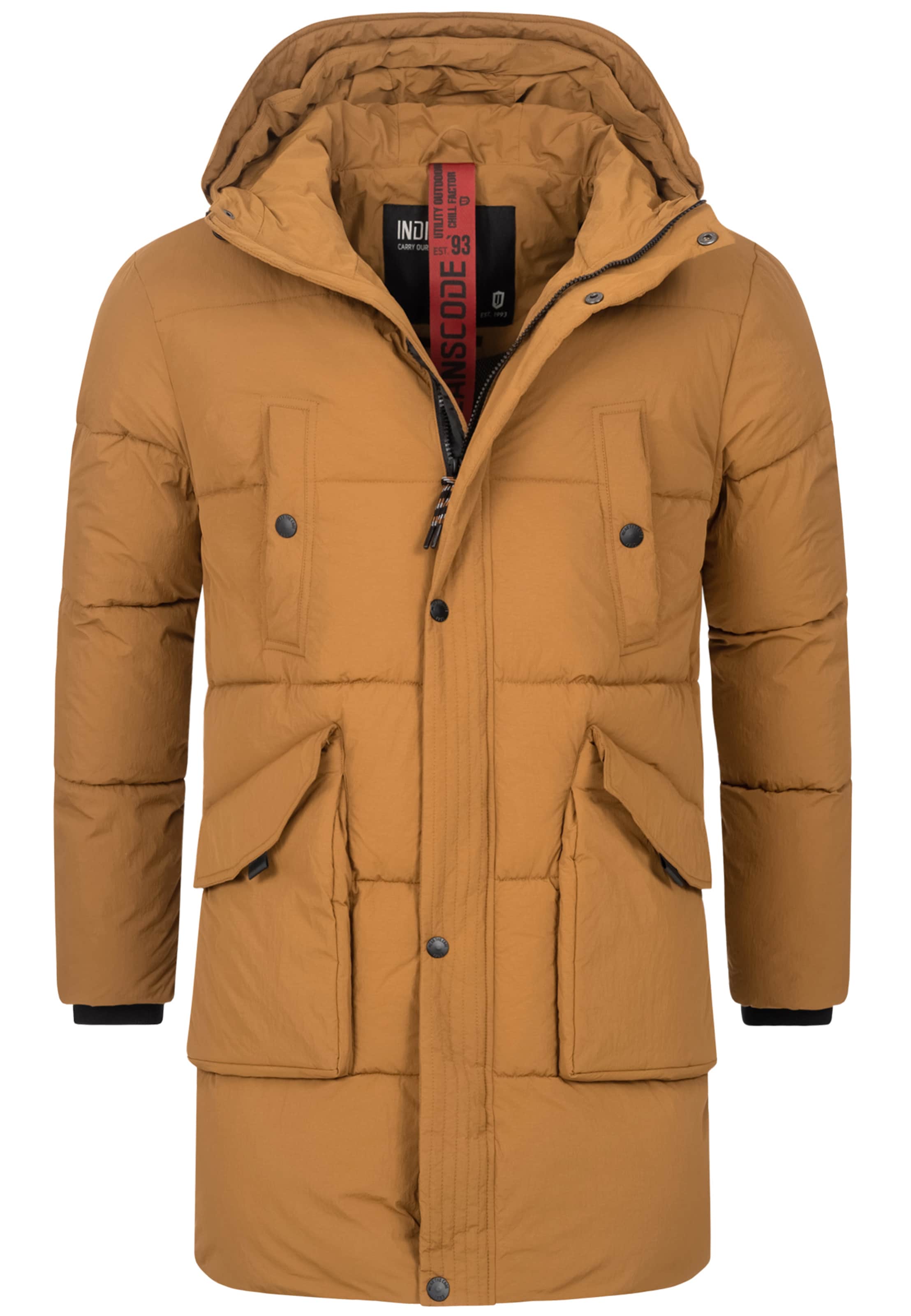 INDICODE JEANS Winterjacke 'Dexter' in Beige: Vorderseite
