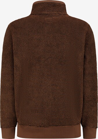 MGO Fleece jas 'Charles' in Bruin