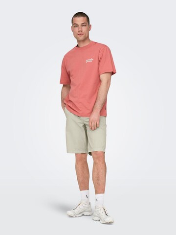Only & Sons - regular Pantalón chino 'LOC' en gris