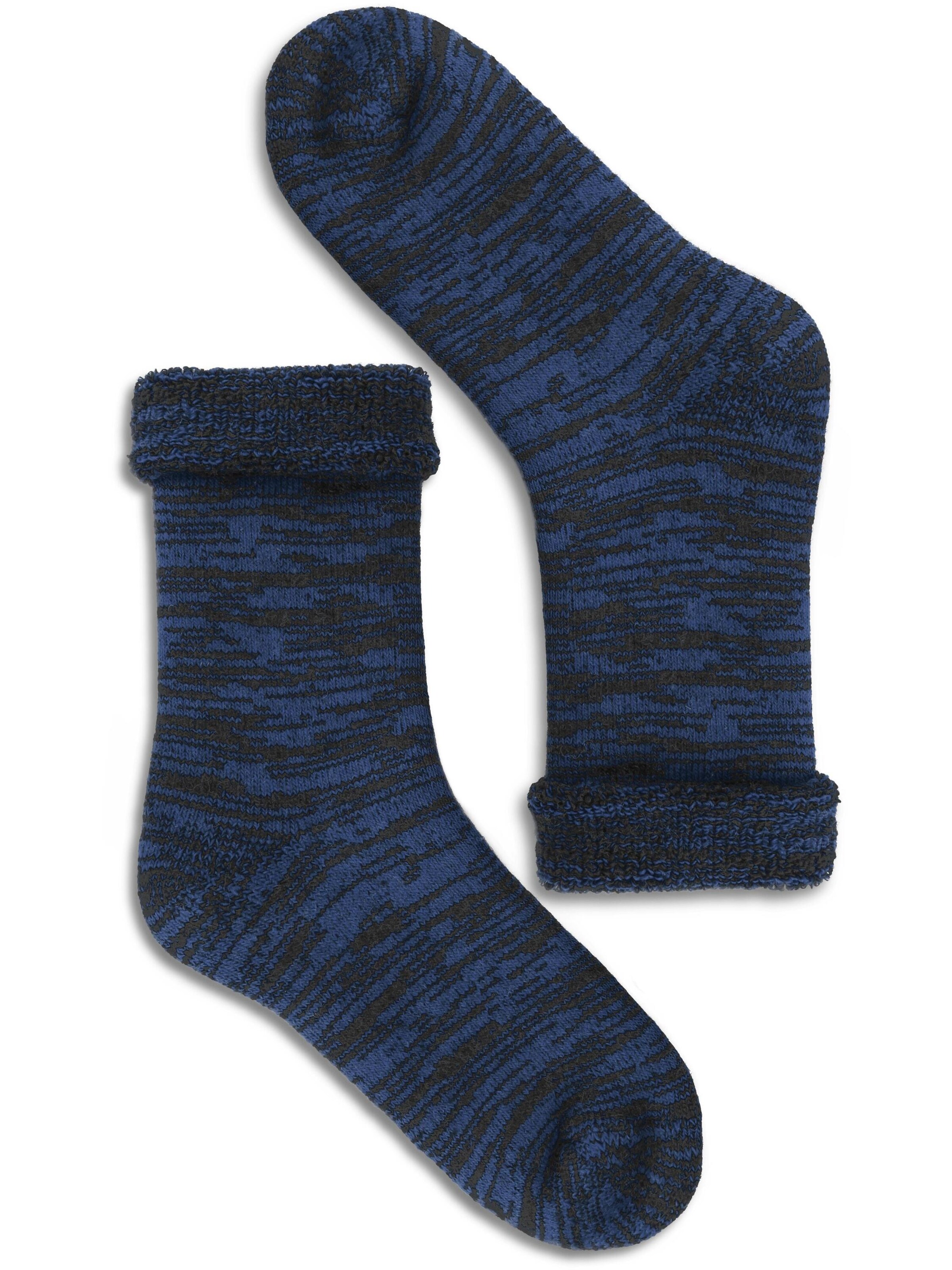 Polar Husky Socken in Blau: Vorderseite