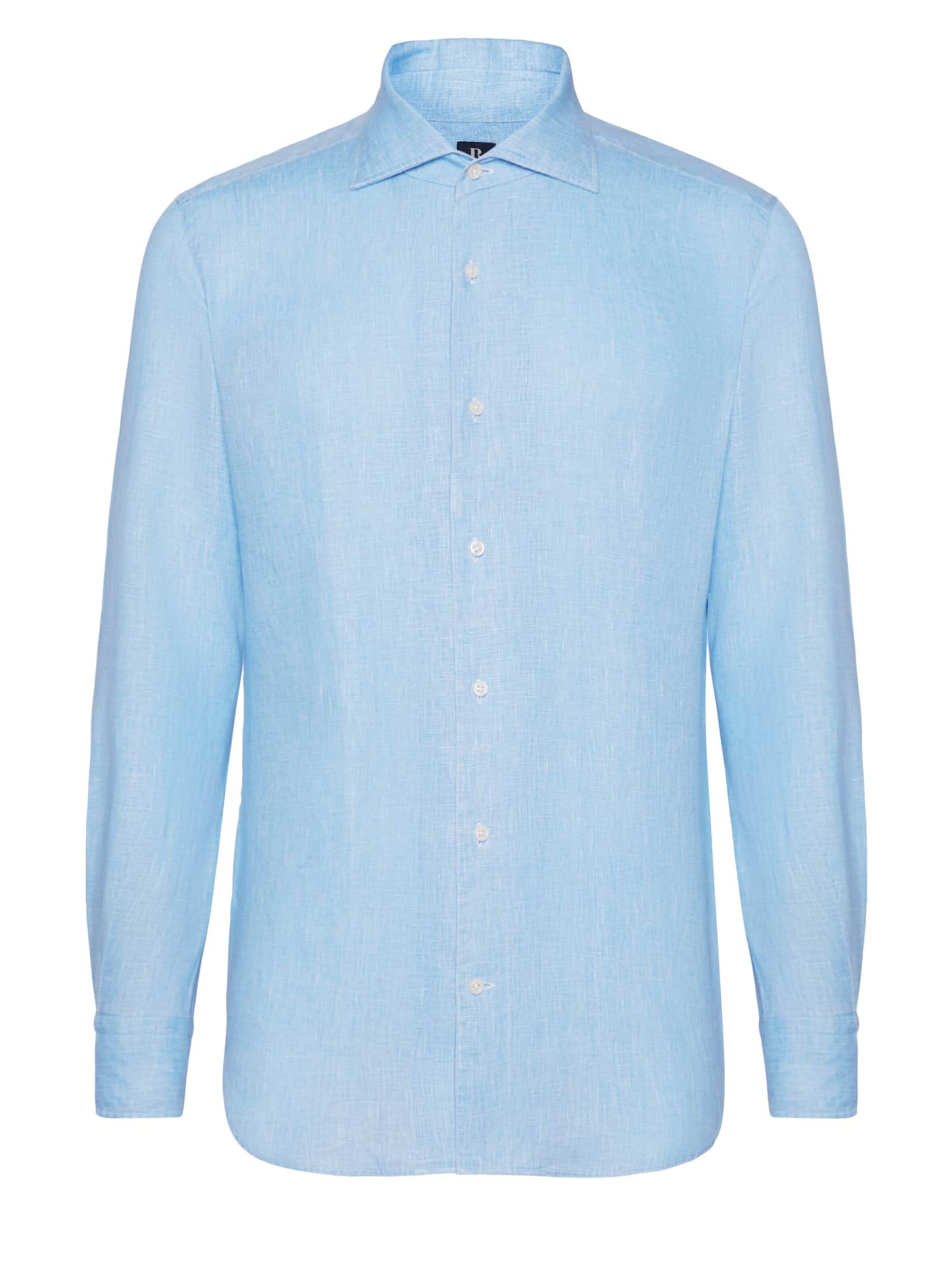 Boggi Milano Slim Fit Риза в синьо: отпред