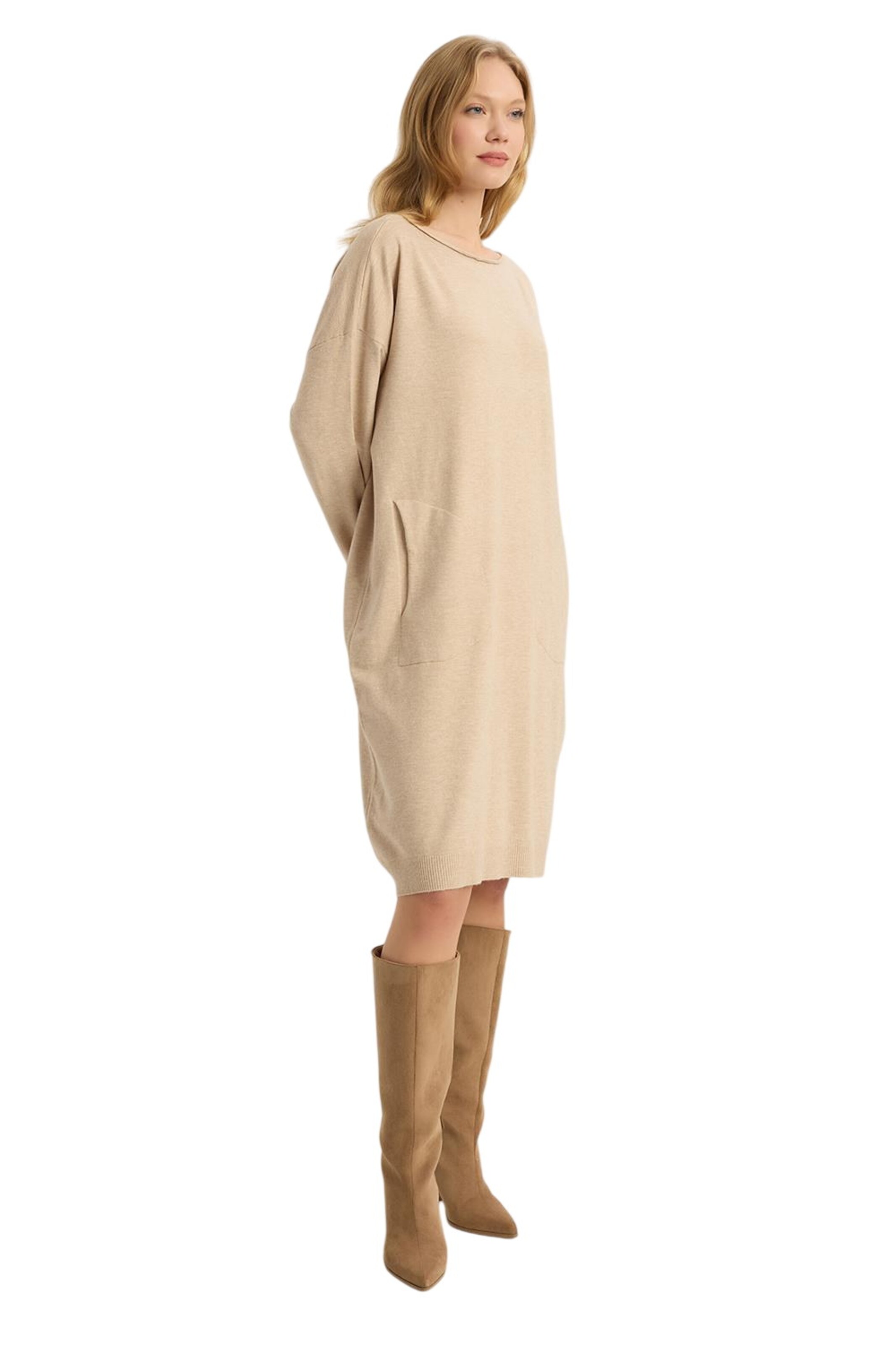 Robes en maille HOME STORE en beige