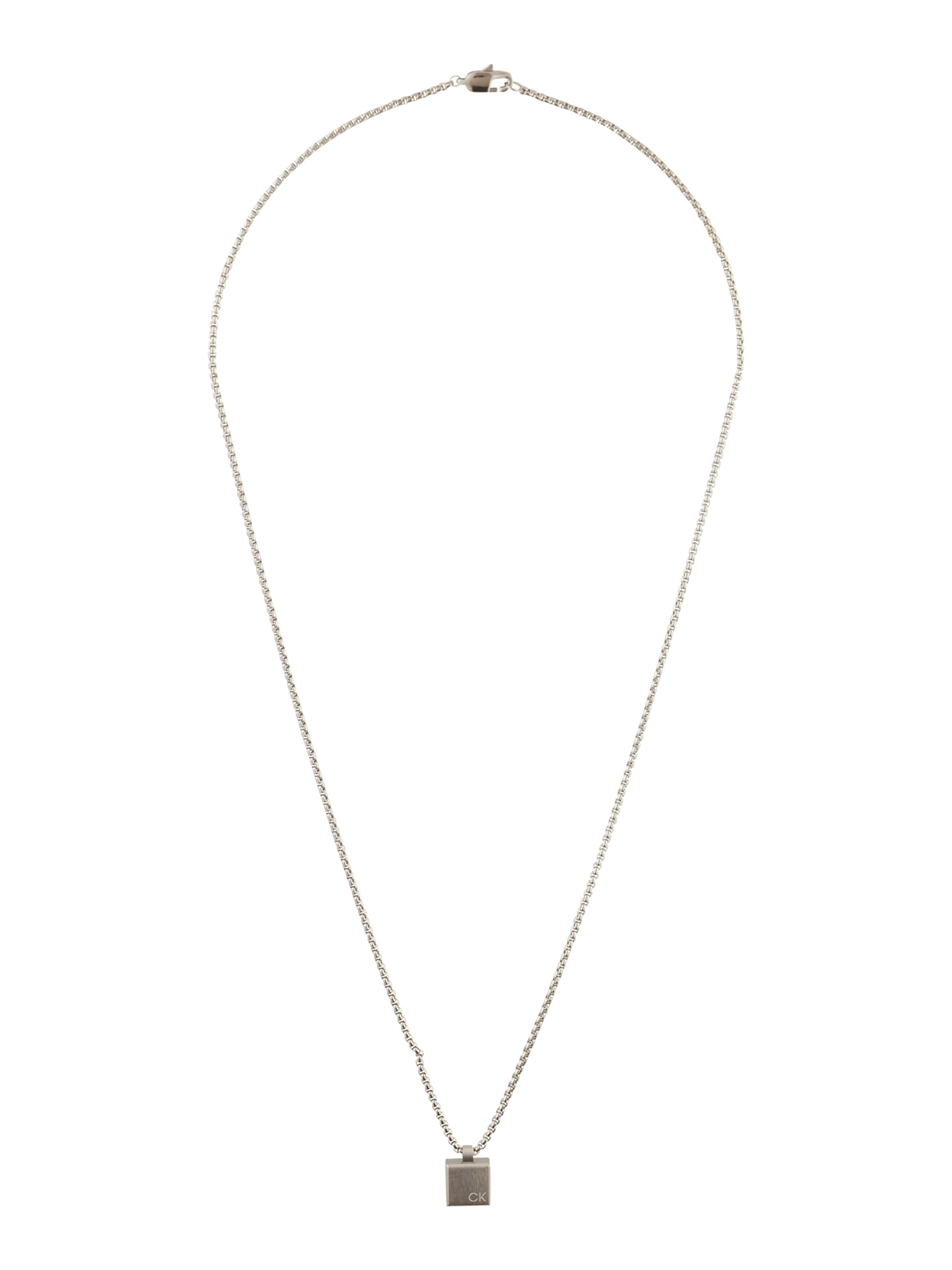 Calvin Klein Łańcuszek w kolorze srebrny: przód