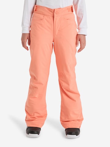 ROXY Workout Pants 'Backyard' in Orange: front