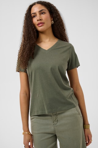 Cream Blouse in Groen