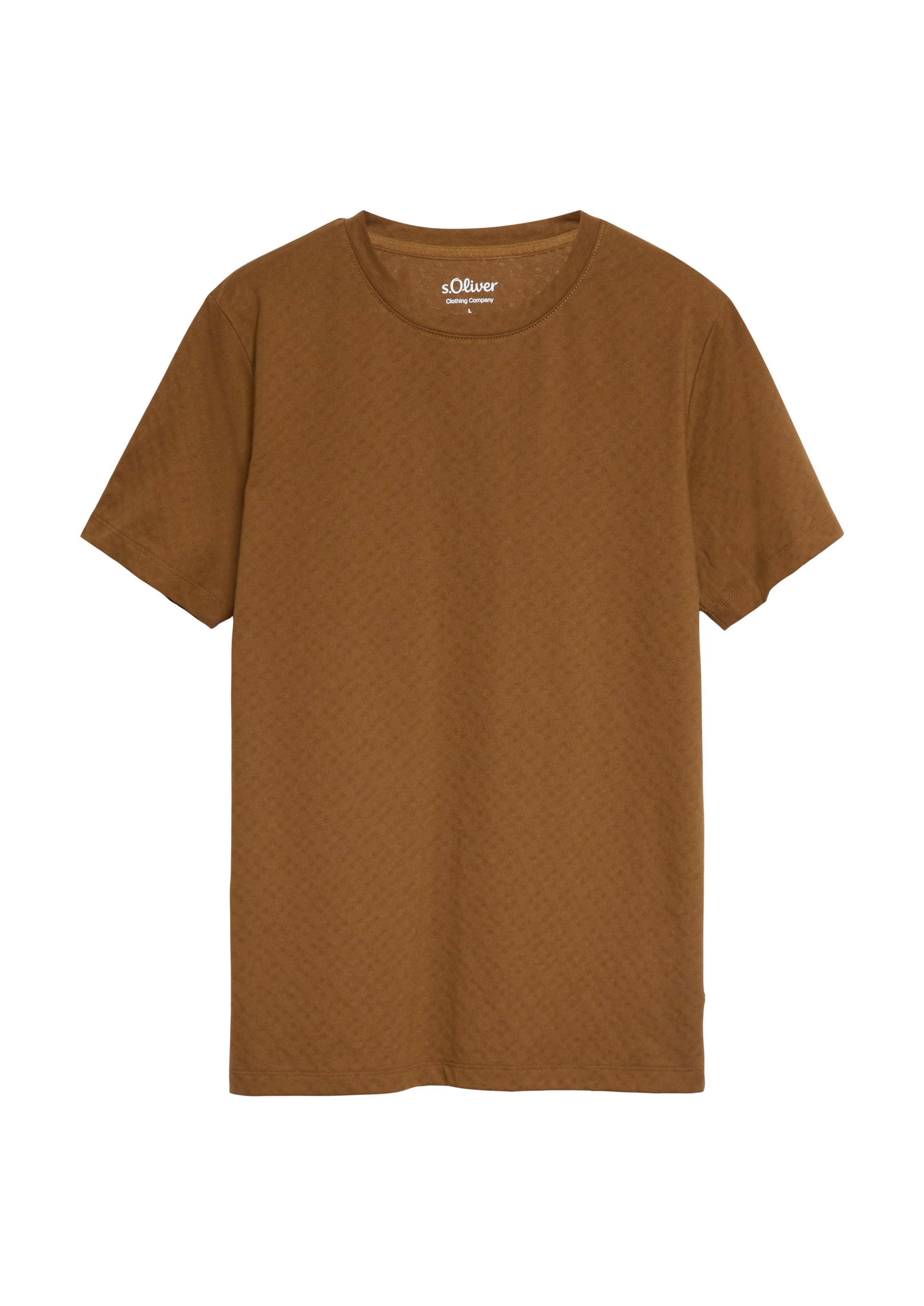 s.Oliver Shirt in Bruin: voorkant