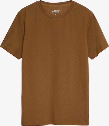 s.Oliver Shirt in Bruin: voorkant