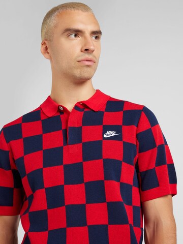 Nike Sportswear Sweter 'CLUB' w kolorze czerwony