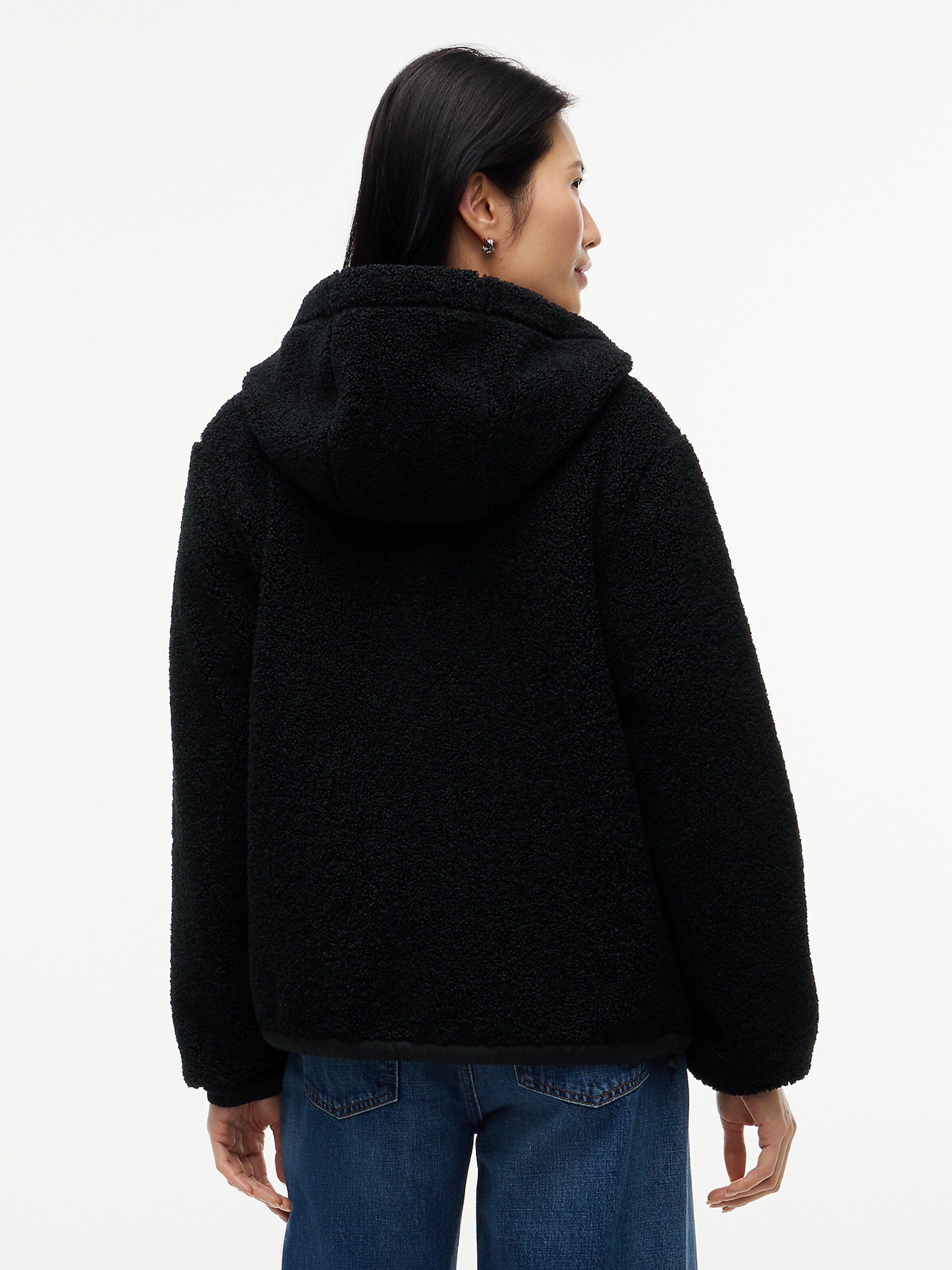 TOMMY HILFIGER Sweatjacke in Schwarz