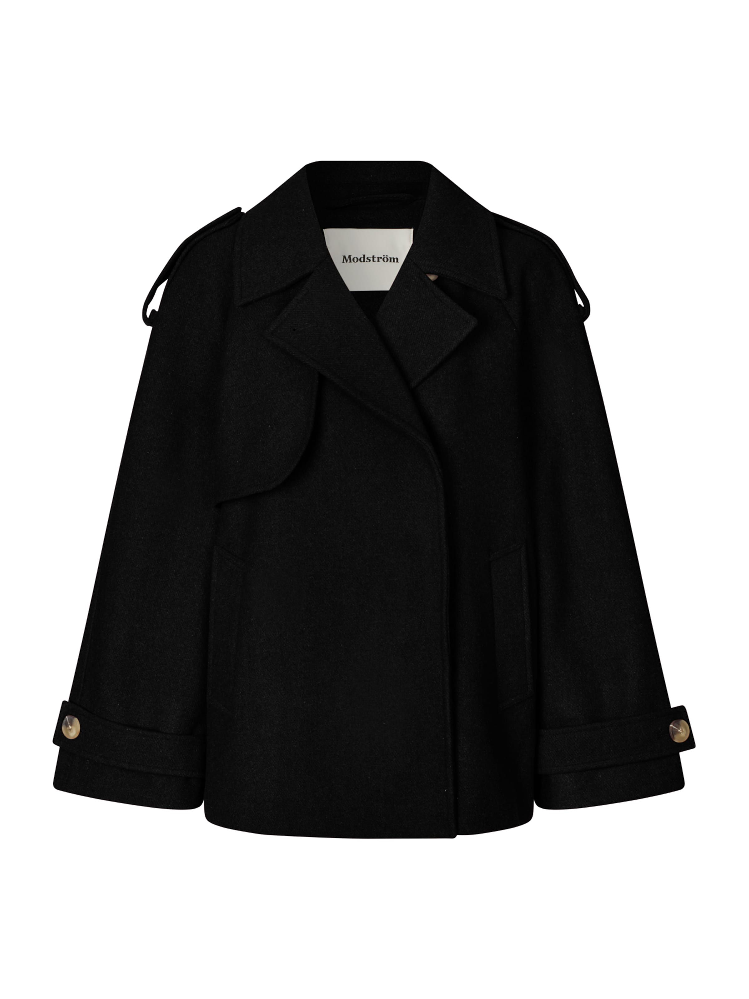 modström Tussenjas 'Esmund' in Zwart: voorkant