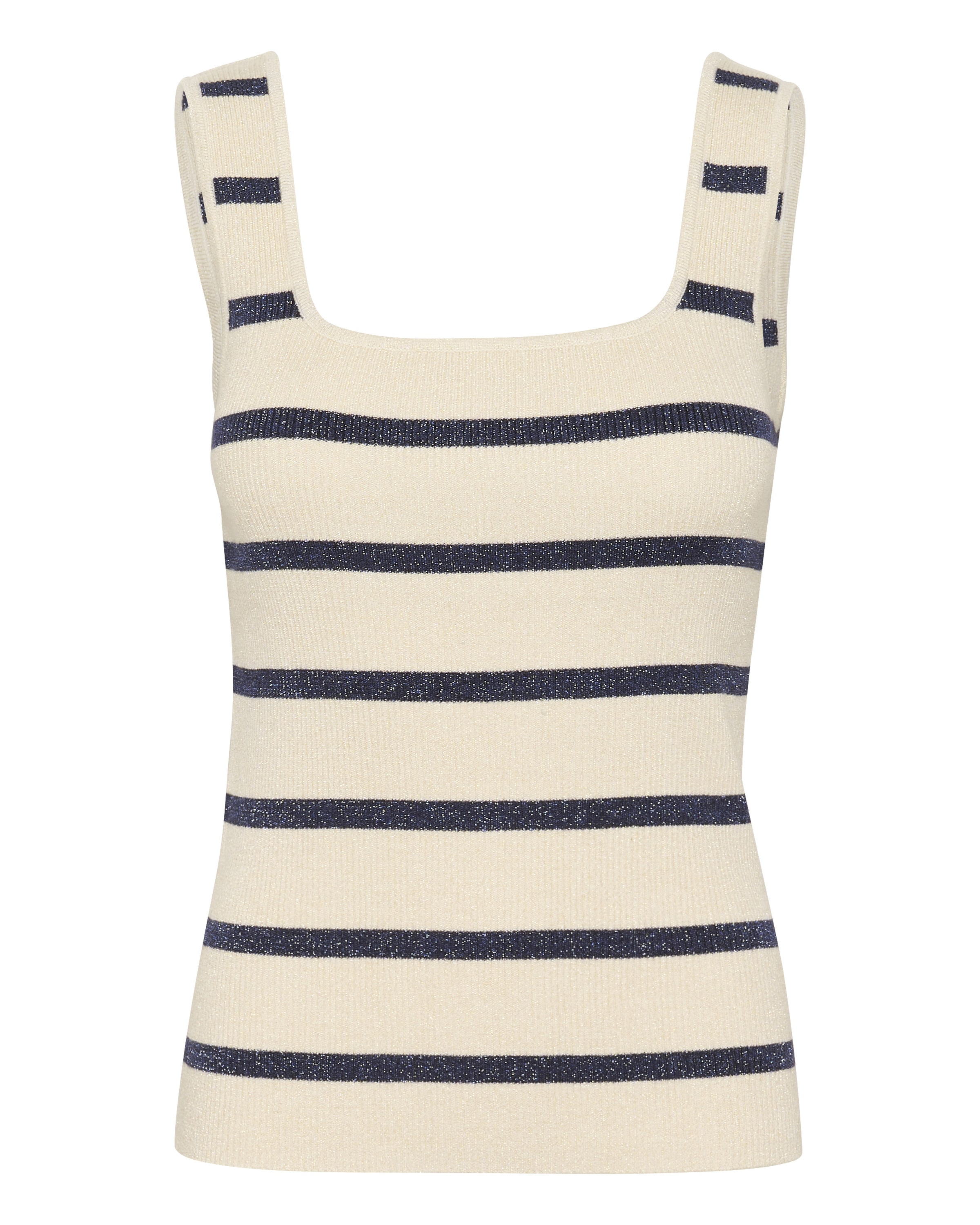 Kaffe Top z naramnicami 'KAMorita' | bela barva: sprednja stran