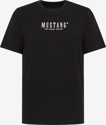 MUSTANG T-Shirt 'Style Austin' in Schwarz: Vorderseite