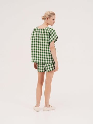 AmourLinen - Pijama 'Cloud Nine' en verde