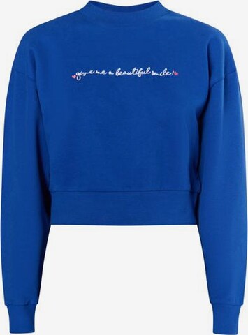 MYMO Sweatshirt 'Keepsudry' in Blauw: voorkant