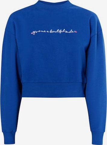 MYMO Sweatshirt 'Keepsudry' in Blue: front