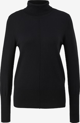 comma casual identity Sweater in Black: front