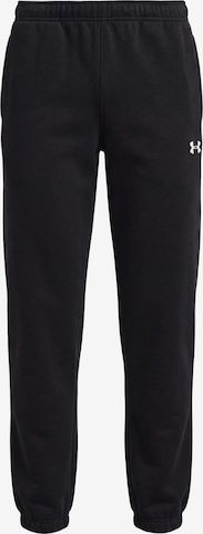 UNDER ARMOURTapered Sportske hlače - crna boja: prednji dio
