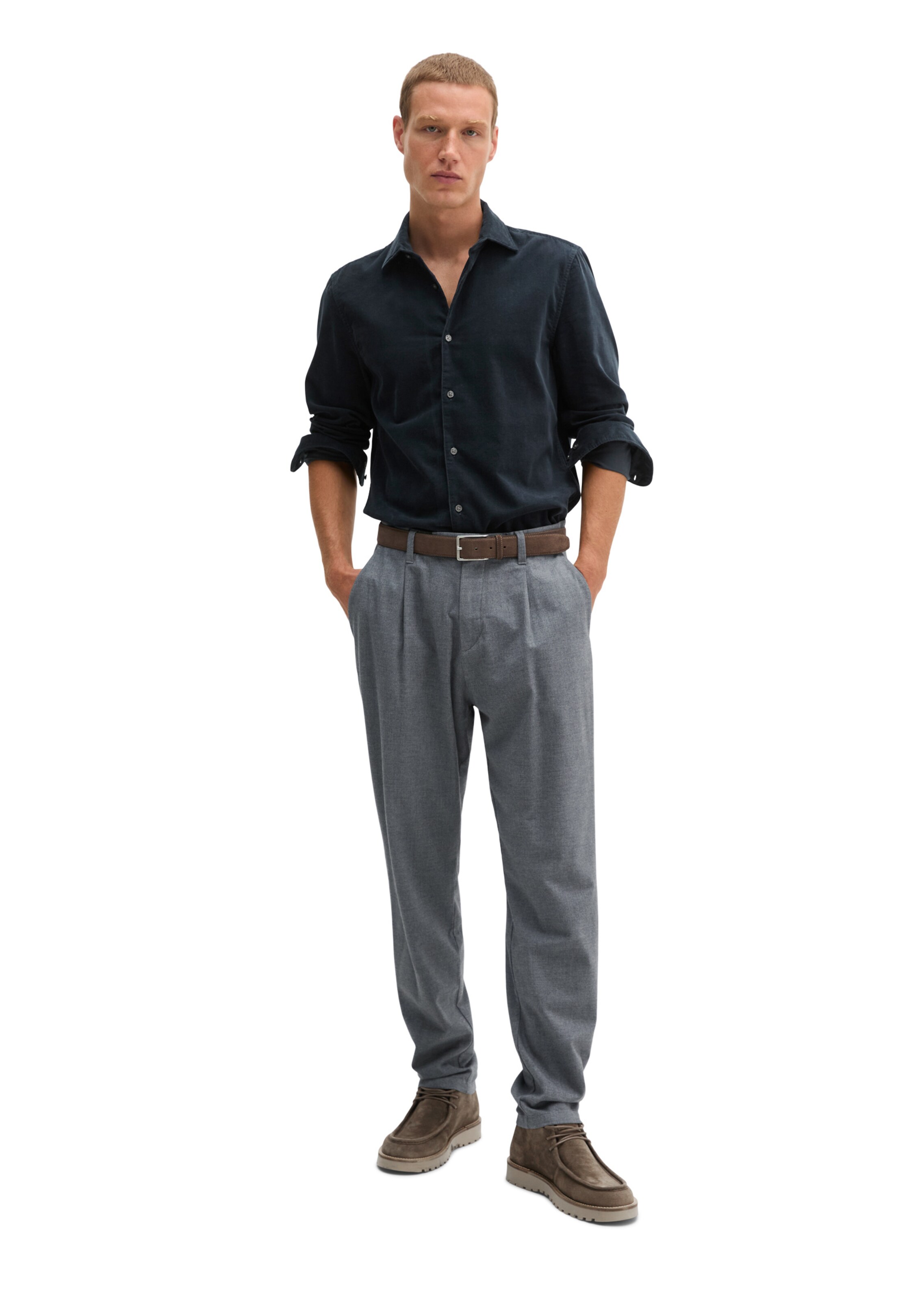 Marc O'Polo Regular fit Button Up Shirt in Blue: front