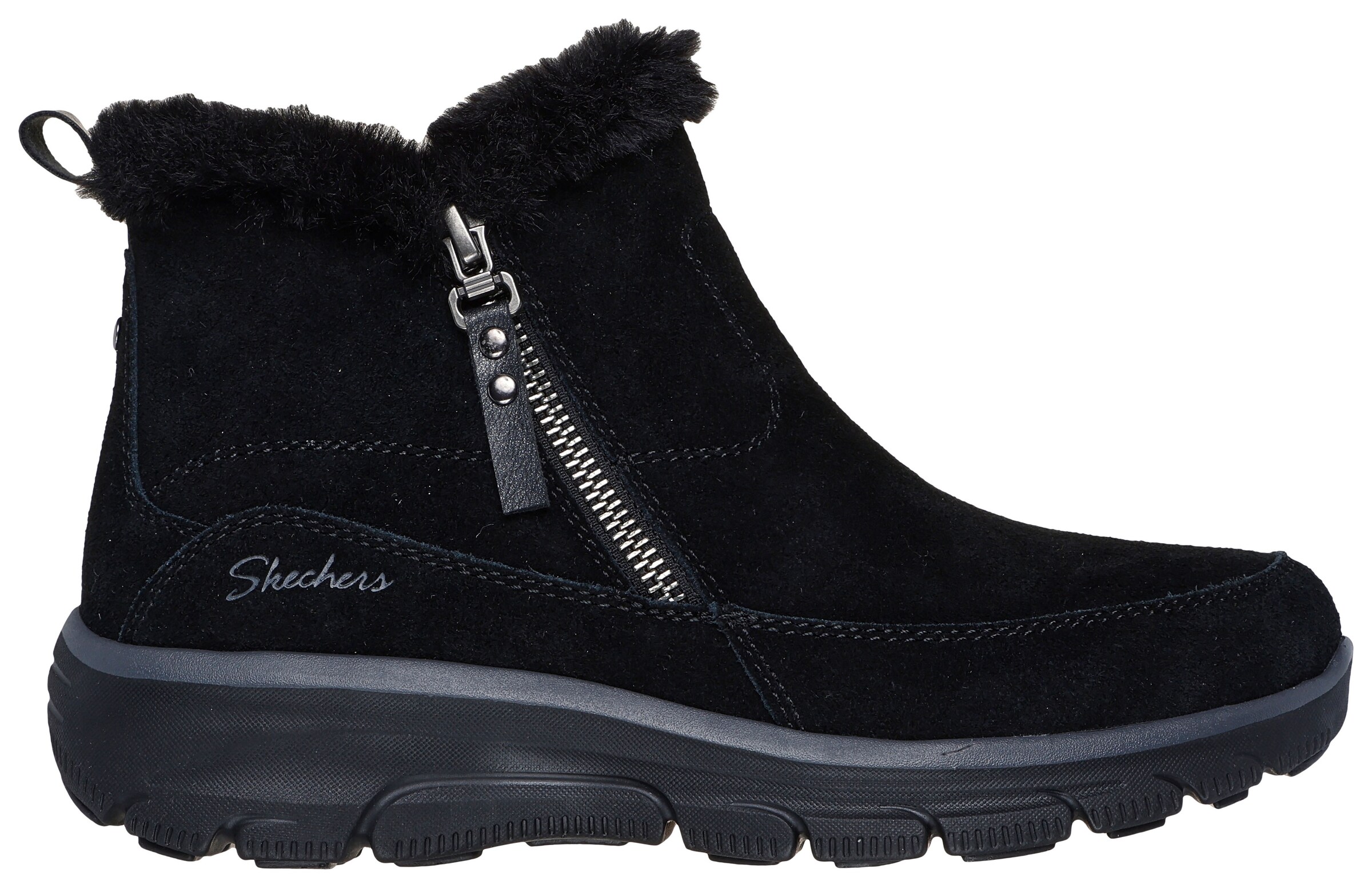 SKECHERS Stiefelette in Schwarz