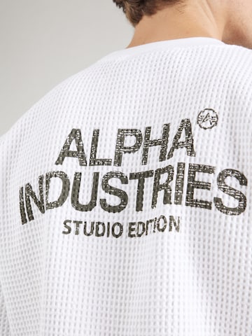 ALPHA INDUSTRIES - Camiseta en blanco