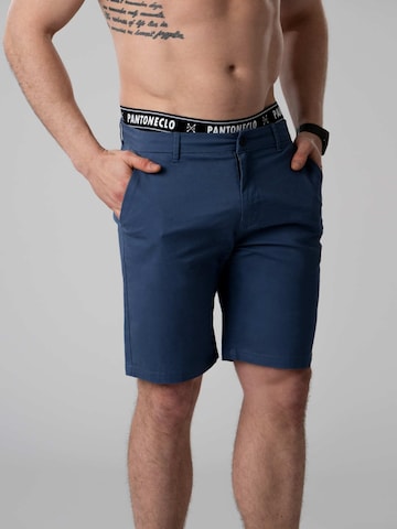 Coupe slim Pantalon chino 'Pantoneclo Men’s Chino Shorts' PANTONECLO en bleu