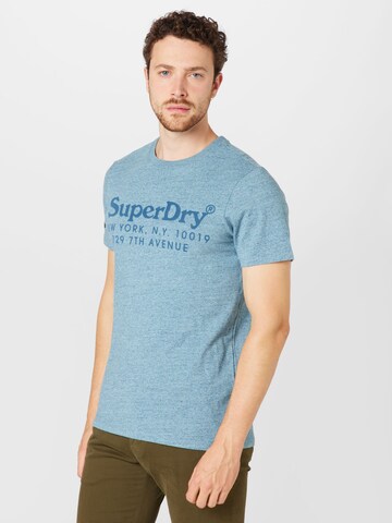 Superdry T-Shirt in Blau: predná strana