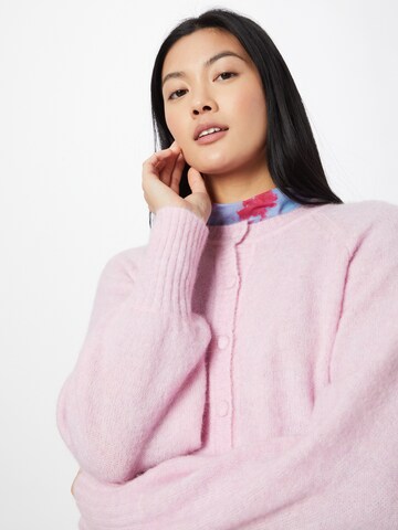 MSCH COPENHAGEN Strickjacke 'Line Hope' in Pink