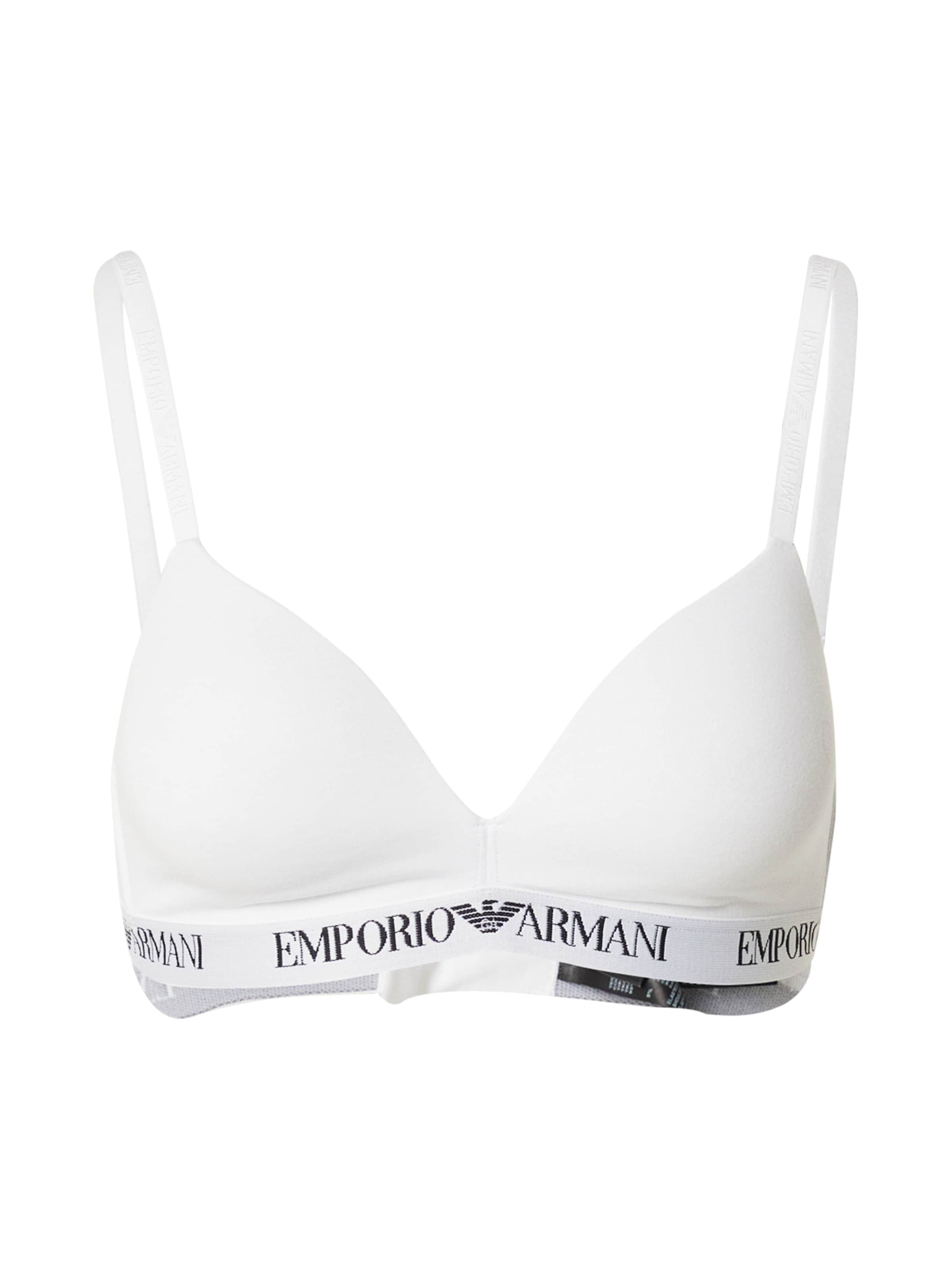 Emporio Armani Triangen Behå i vit: framsida