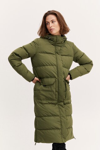 Fransa Winter Coat 'BELLA' in Green: front