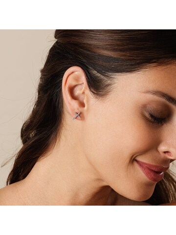 CHRIST Earrings in Silver: front