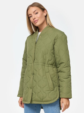 Threadbare Between-Season Jacket 'Juliet' in Green