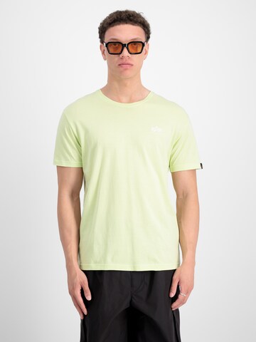 Maglietta di ALPHA INDUSTRIES in giallo: frontale