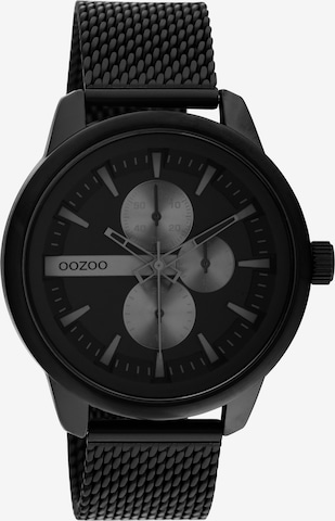 OOZOO Analog Watch in Black: front