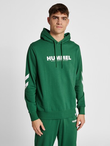 Sweat de sport Hummel en vert : devant
