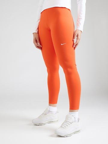 NIKE Skinny Παντελόνι φόρμας 'Pro' σε πορτοκαλί: μπροστά