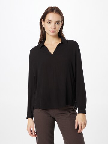 TOM TAILOR DENIM Blouse in Black: front